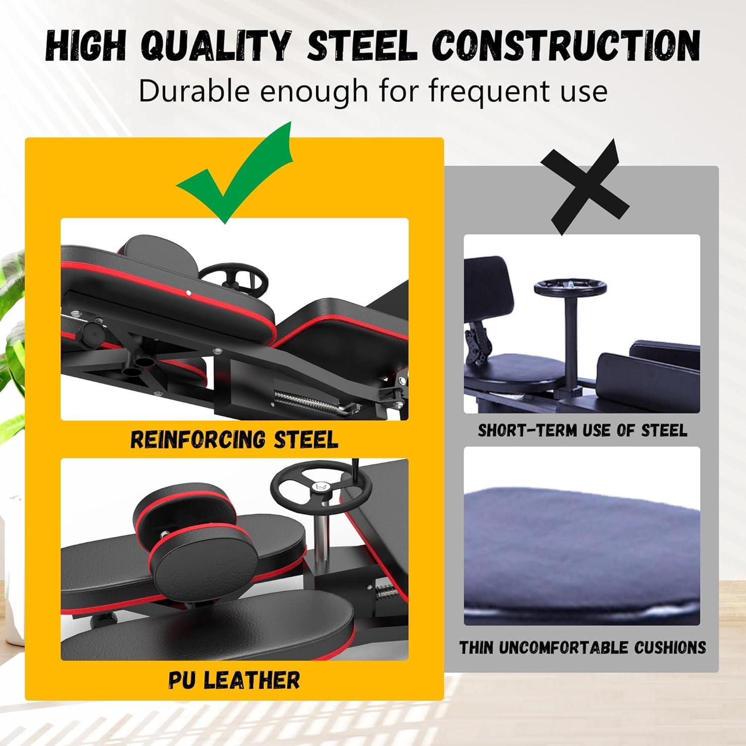 Máquina de Estiramiento de Piernas Rigel-003, 99.79 kg, Acero