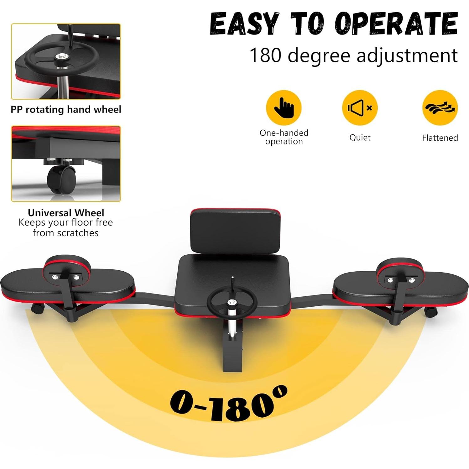 Máquina de Estiramiento de Piernas Rigel-003, 99.79 kg, Acero