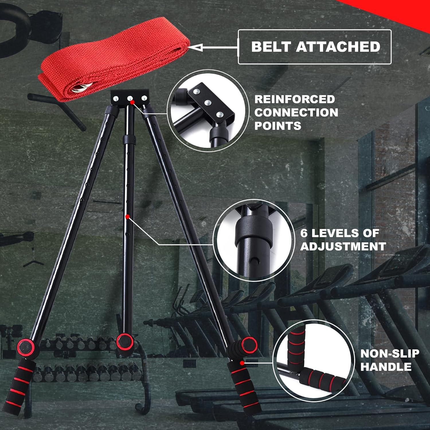 Estirador de Piernas MuscleForge 3 Barras Ajustable 180 Grados