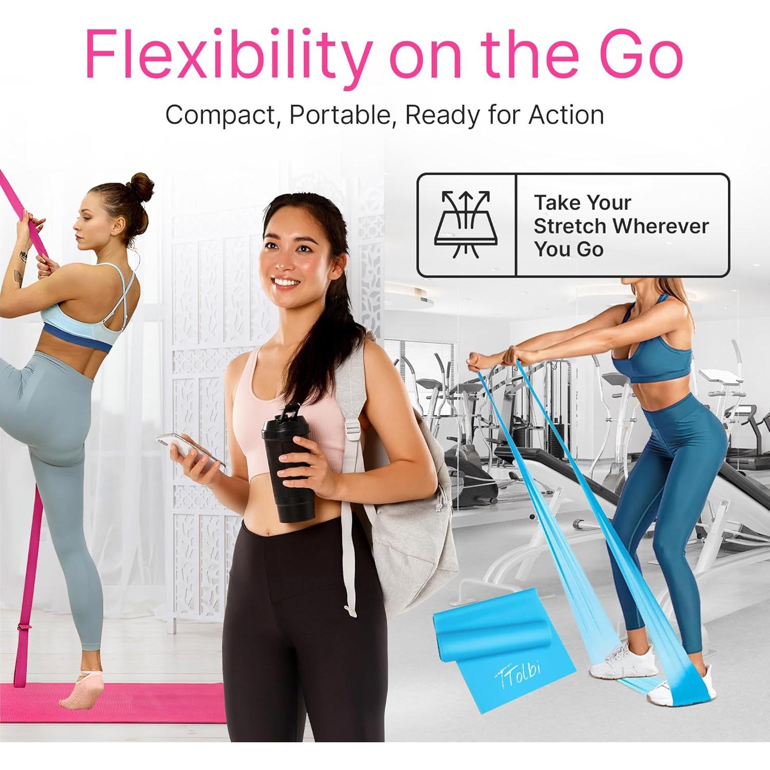 Correa de Estiramiento TTolbi con Ancla de Puerta - Flexibilidad