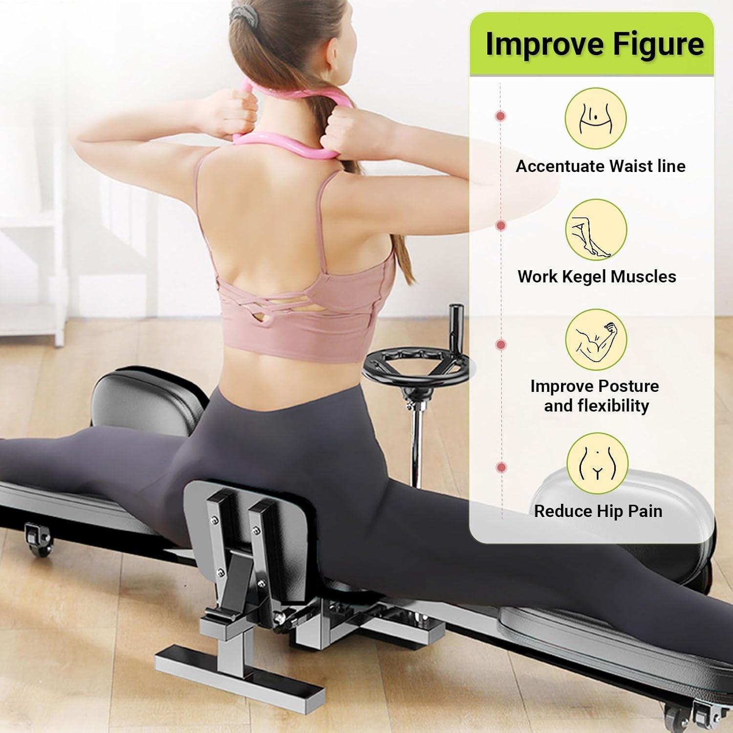 Máquina de Estiramiento de Caderas PMT Medical - Modelo Mejorado con Asiento Ajustable