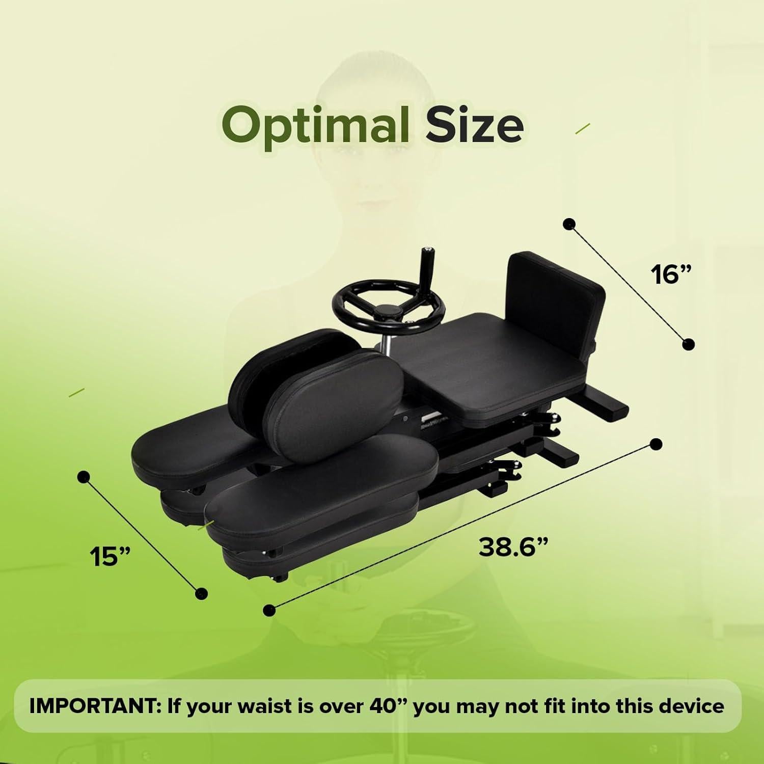 Máquina de Estiramiento de Caderas PMT Medical - Modelo Mejorado con Asiento Ajustable