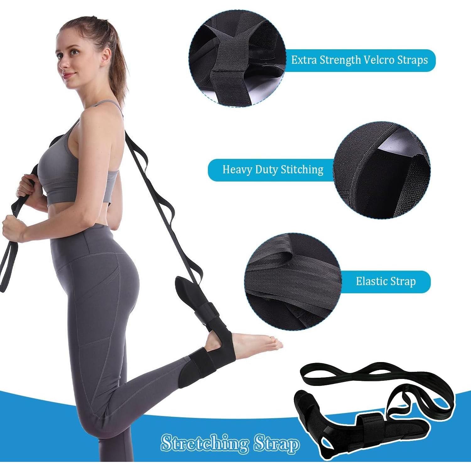 Estirador de pies y pantorrillas JIURUN - Kit ergonómico azul