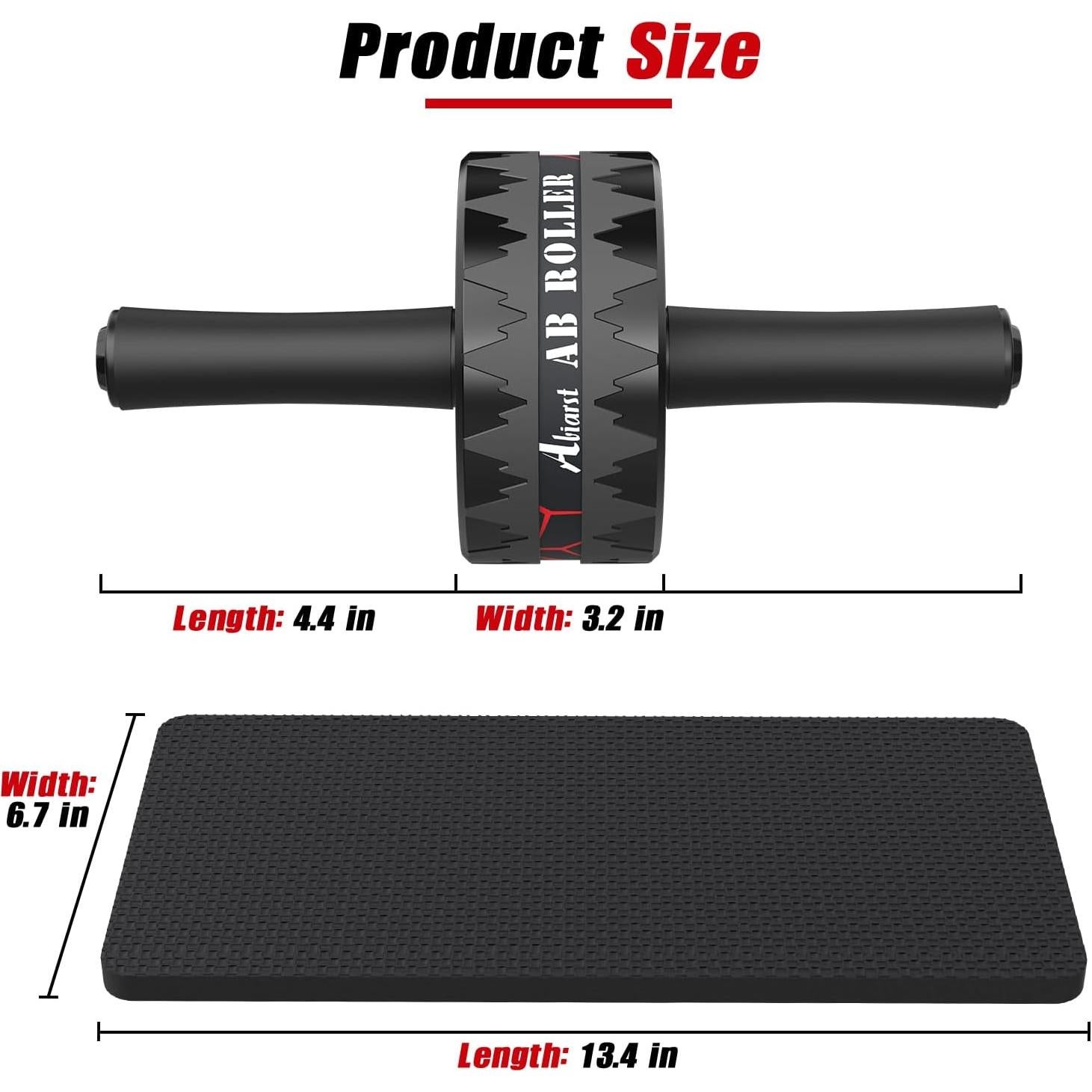 Rueda de Abdominales Abiarst Ultra Ancha con Accesorios