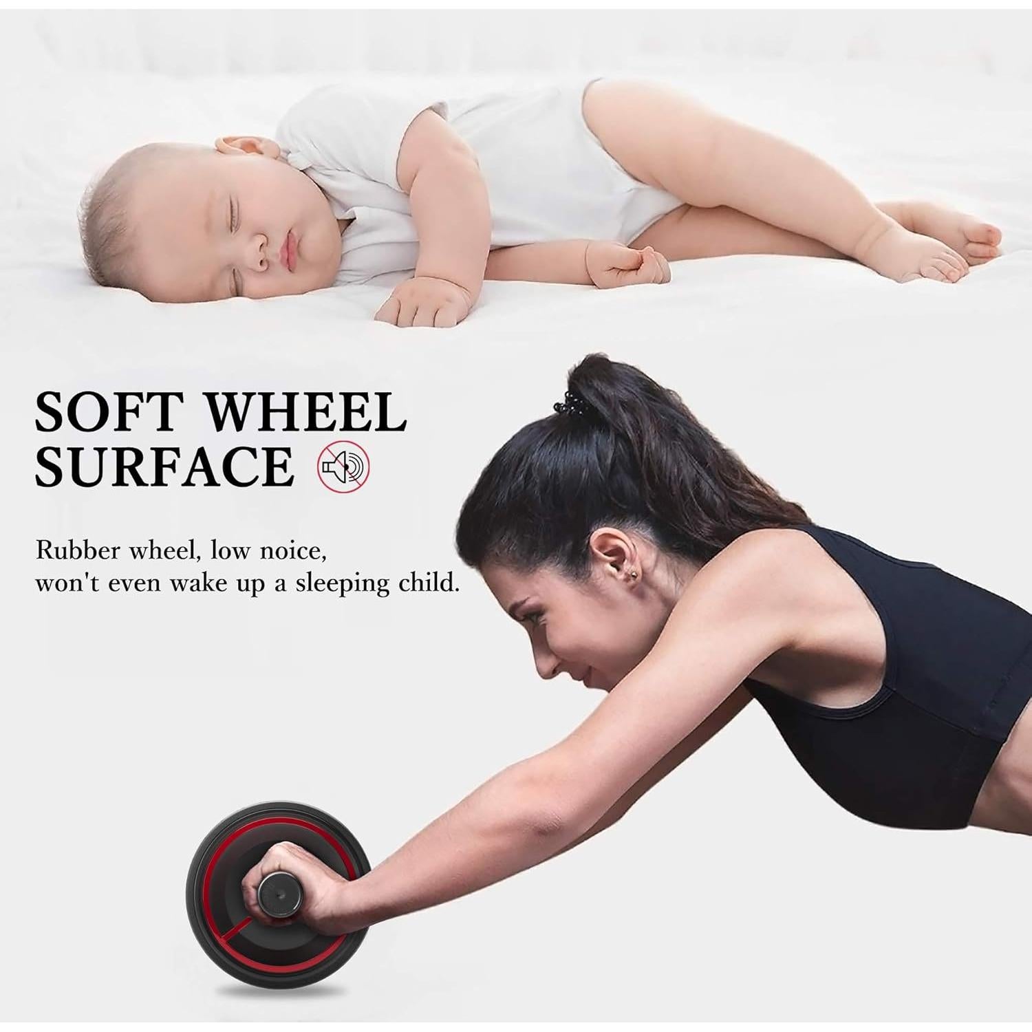 Rueda de Abdominales READAEER con Almohadilla para Rodillas