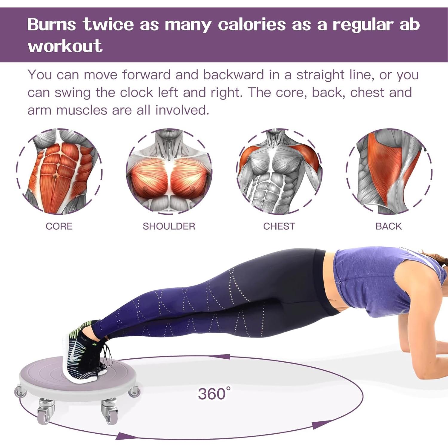 Rueda de Abdominales Tasidingster 6 Ruedas con Almohadillas