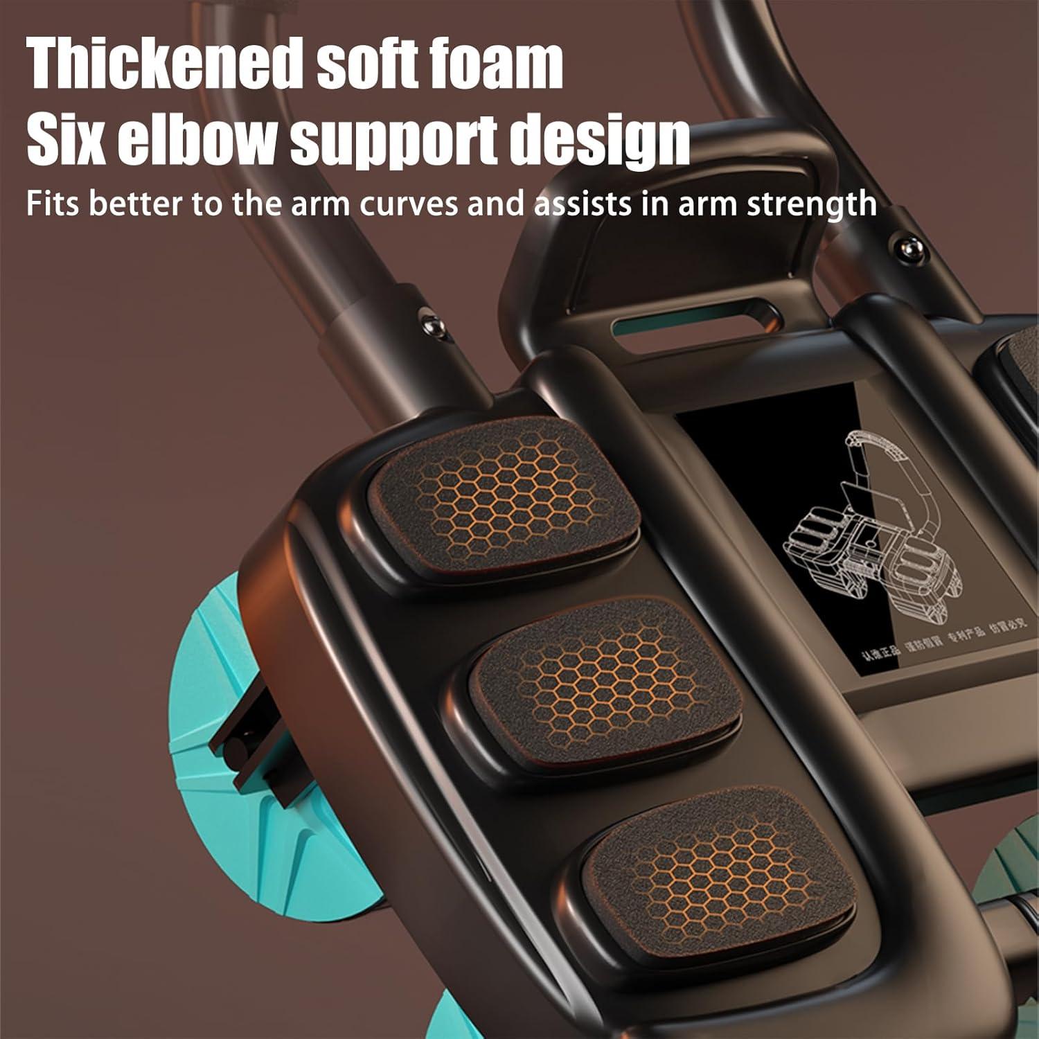 Rueda Abdominal POYIPI 2024 con Soporte para Codos - Ejercicio Estable