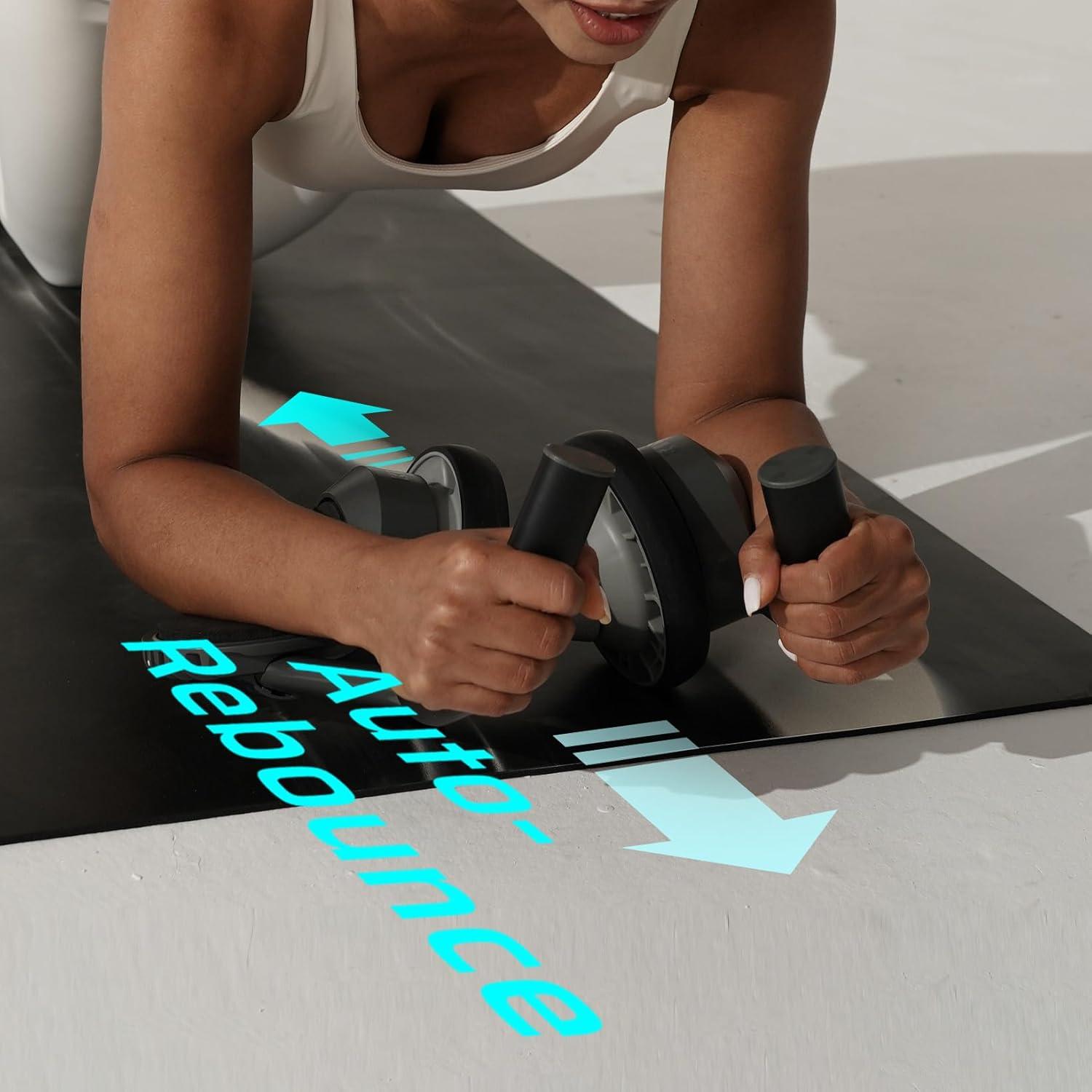 Rueda de Abdominales BERTER con Soporte para Codos - Gris