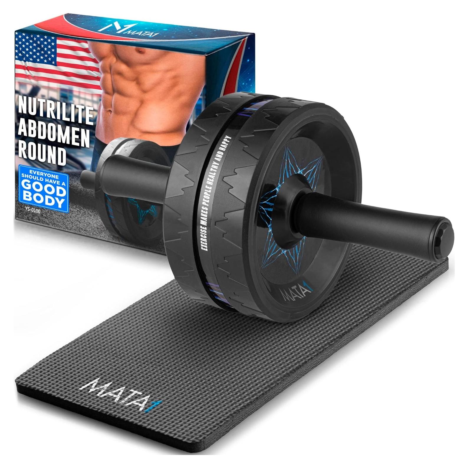 Rueda de Abdominales Mata1 con Almohadilla y Agarre Ergonómico