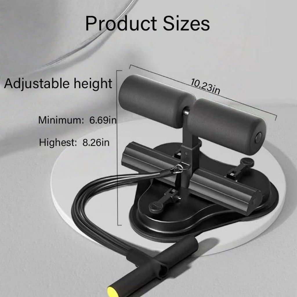 Entrenador Abdominal TITAAEAA Ajustable con 3 Ventosas