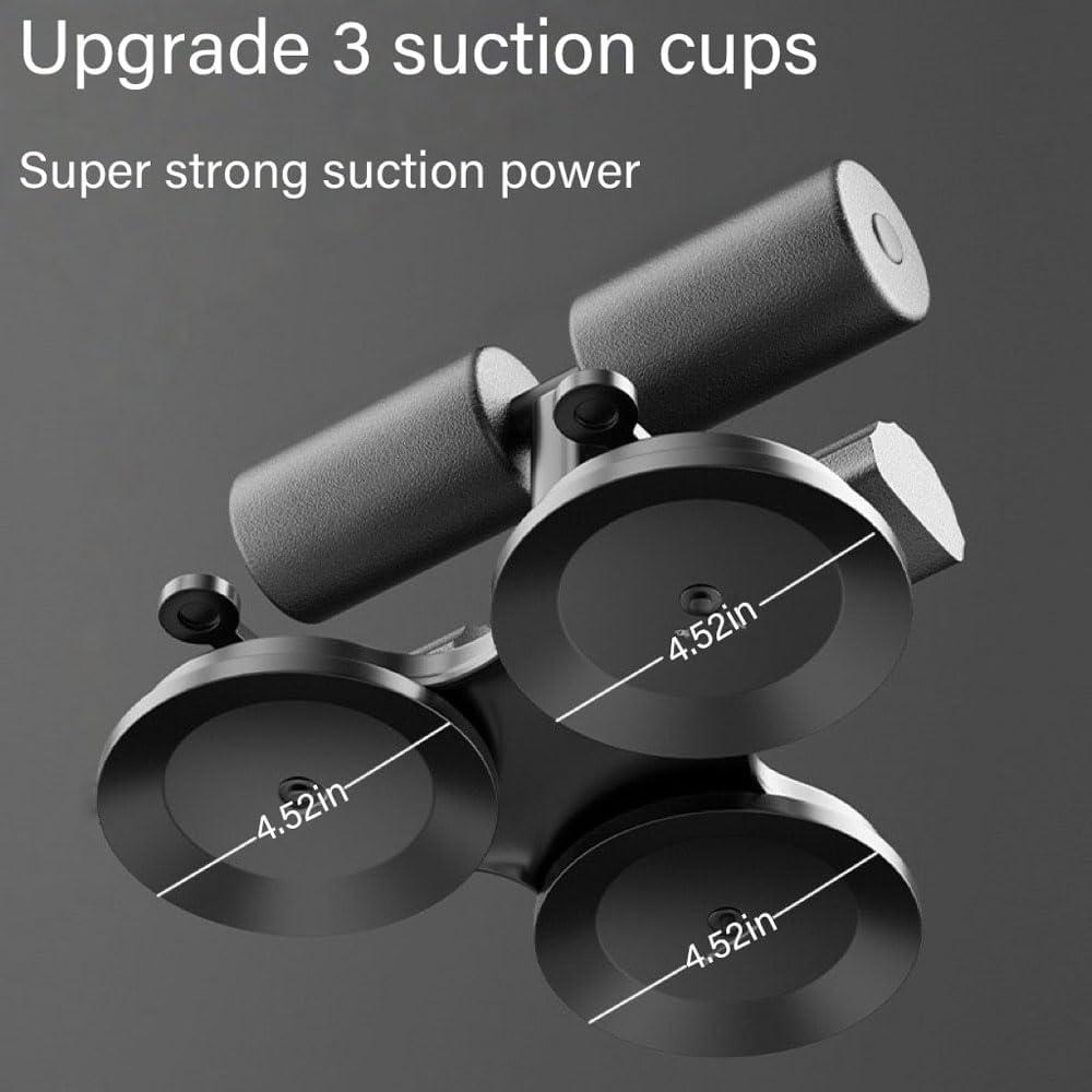 Entrenador Abdominal TITAAEAA Ajustable con 3 Ventosas