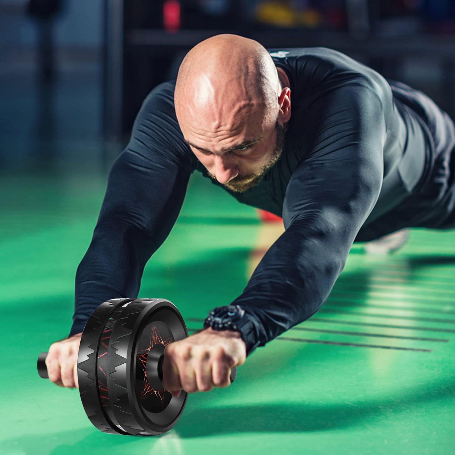 Rodillo Abdominal TOPOKO con Almohadilla Espuma - 200 kg