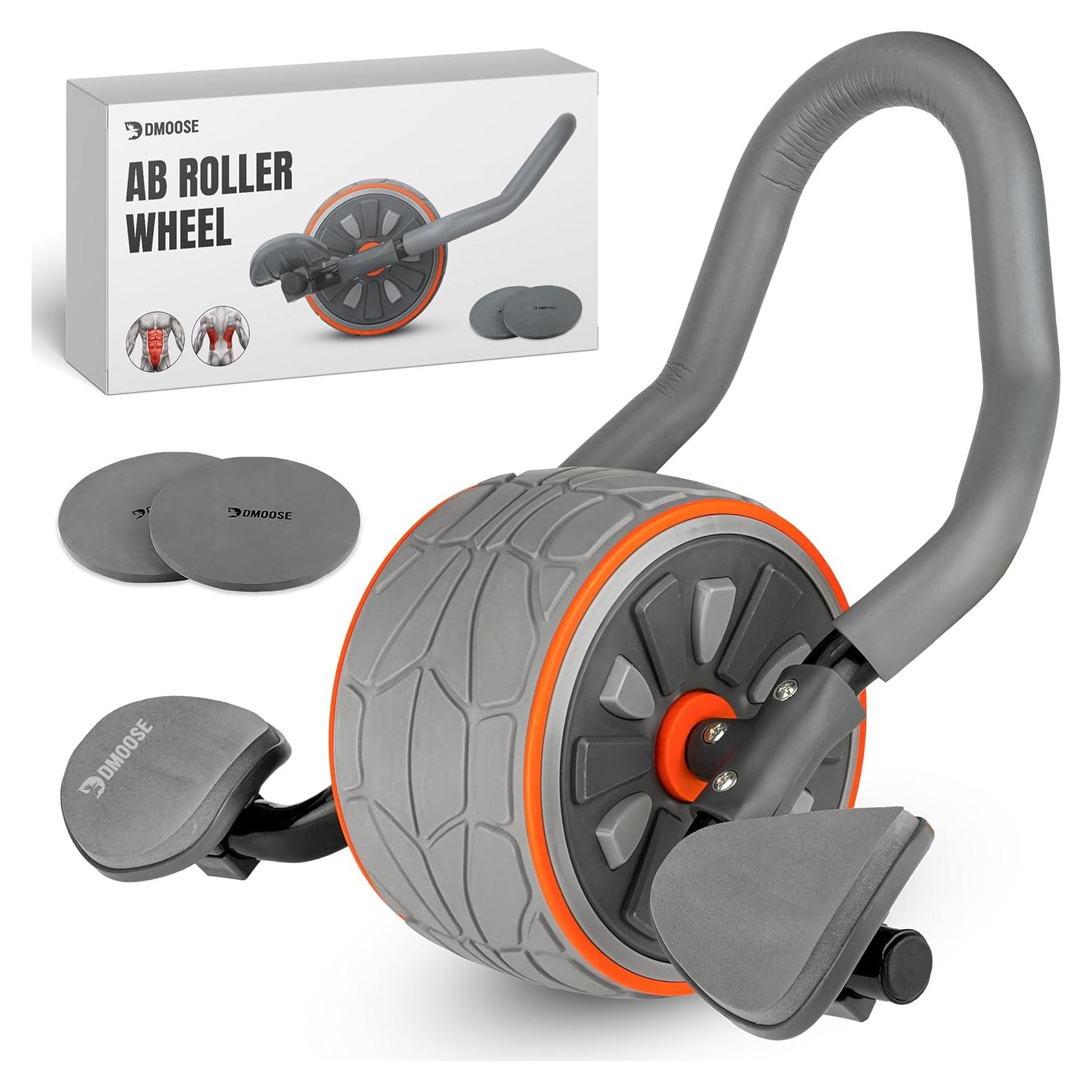 Rueda de Abdominales DMoose Fitness con Soporte y Rodilleras