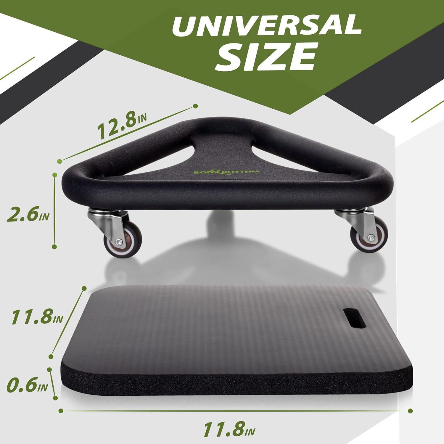 Entrenador de Fuerza Abdominal BODY RHYTHM - Rueda Antideslizante