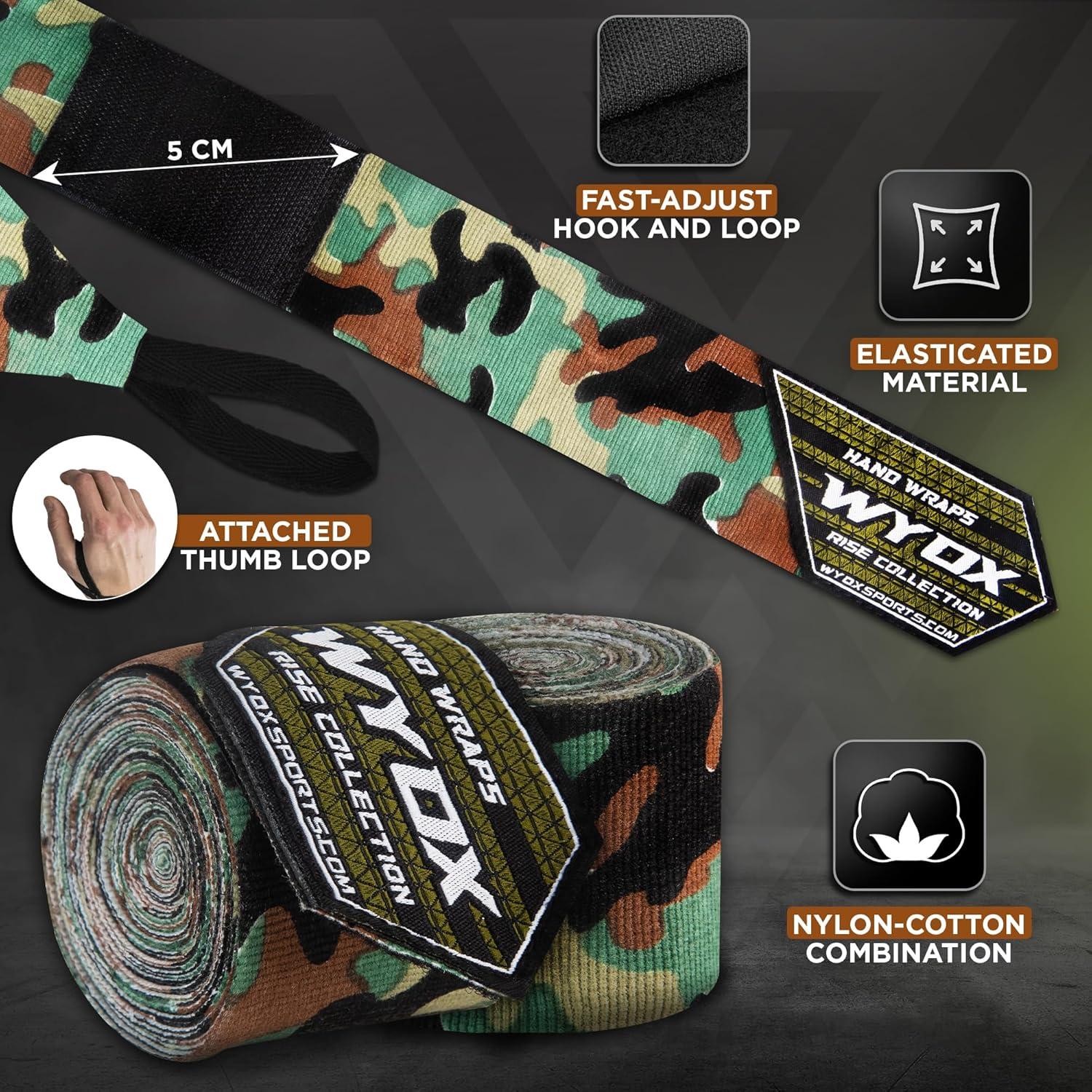 Vendajes de Boxeo WYOX 3m Elásticos con Asa Pulgar Unisex