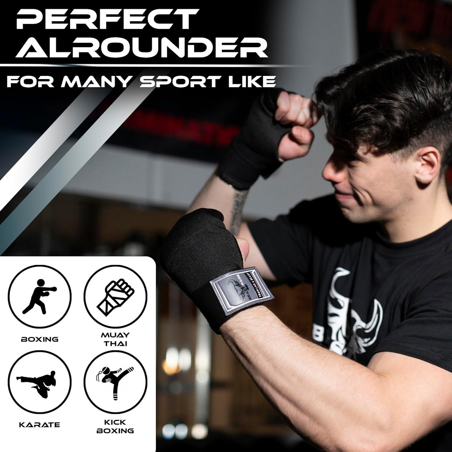 Guantes Interiores BEAST RAGE con Envoltorios Rápidos MMA 36"