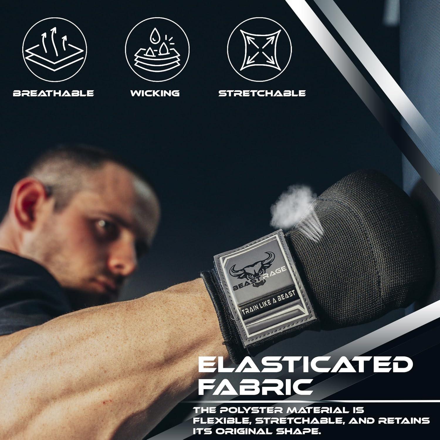 Guantes Interiores BEAST RAGE con Envoltorios Rápidos MMA 36"