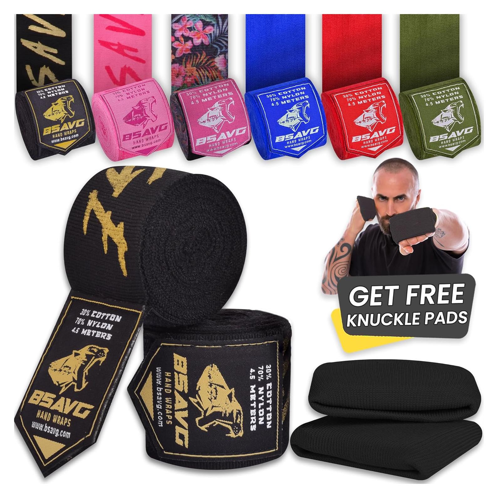 Envolturas de Mano BeSAVAGE 457 cm para Boxeo y MMA