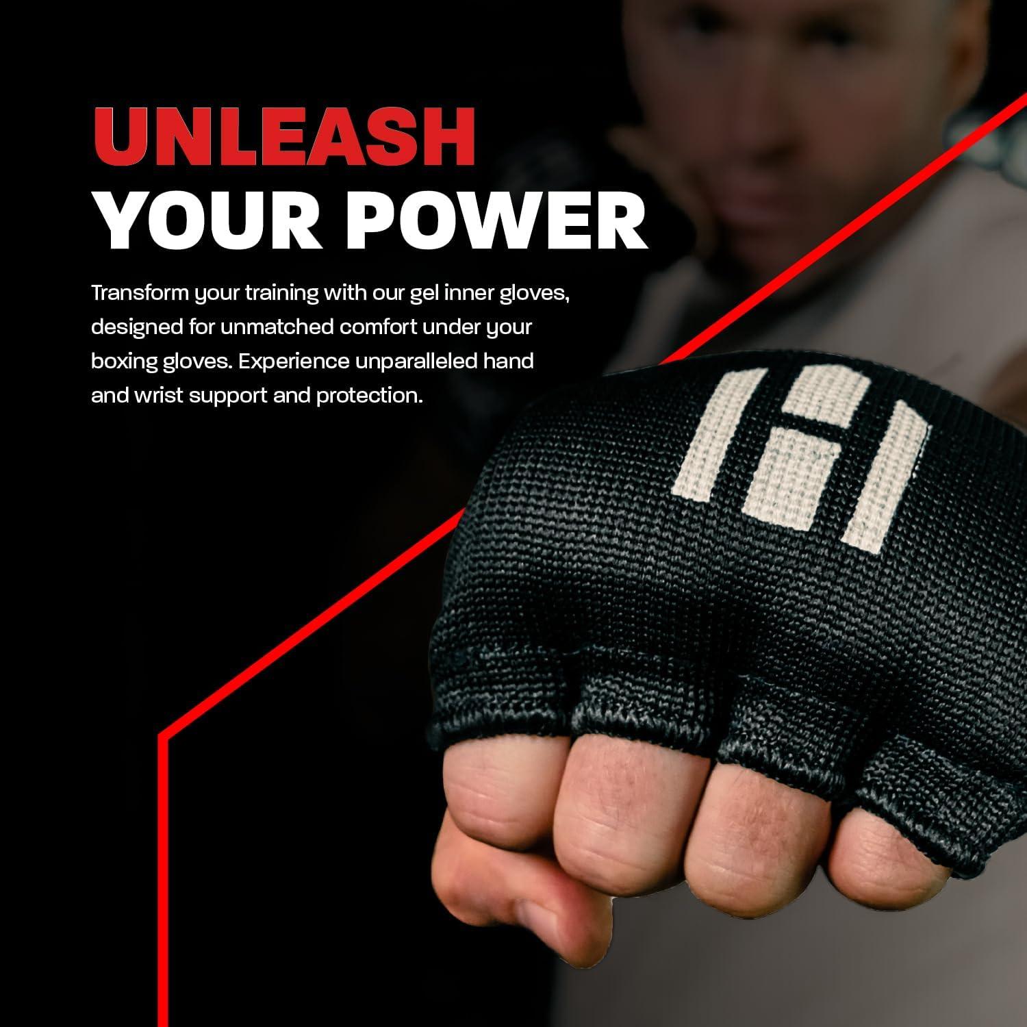 Guantes Internos Acolchados Hawk Sports para Boxeo - Negro S/M