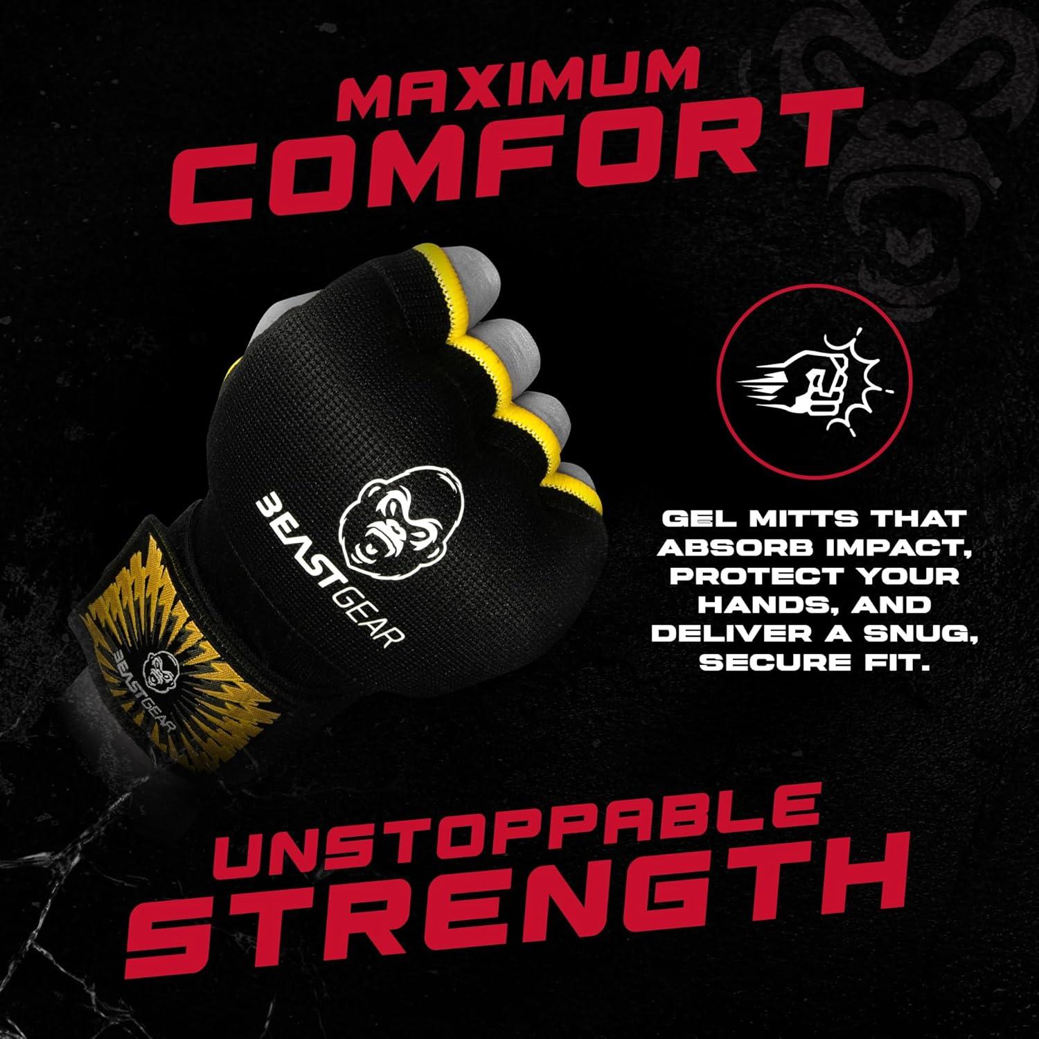 Envolturas de Mano Beast Gear para Boxeo y MMA - Gel Interno