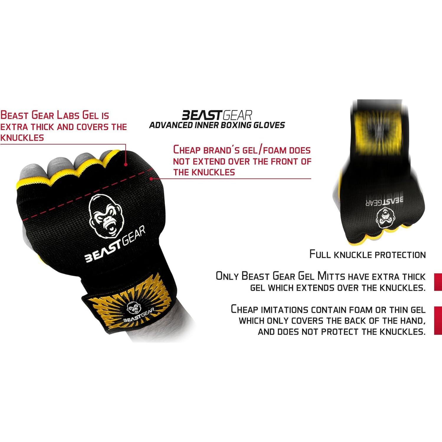 Envolturas de Mano Beast Gear para Boxeo y MMA - Gel Interno