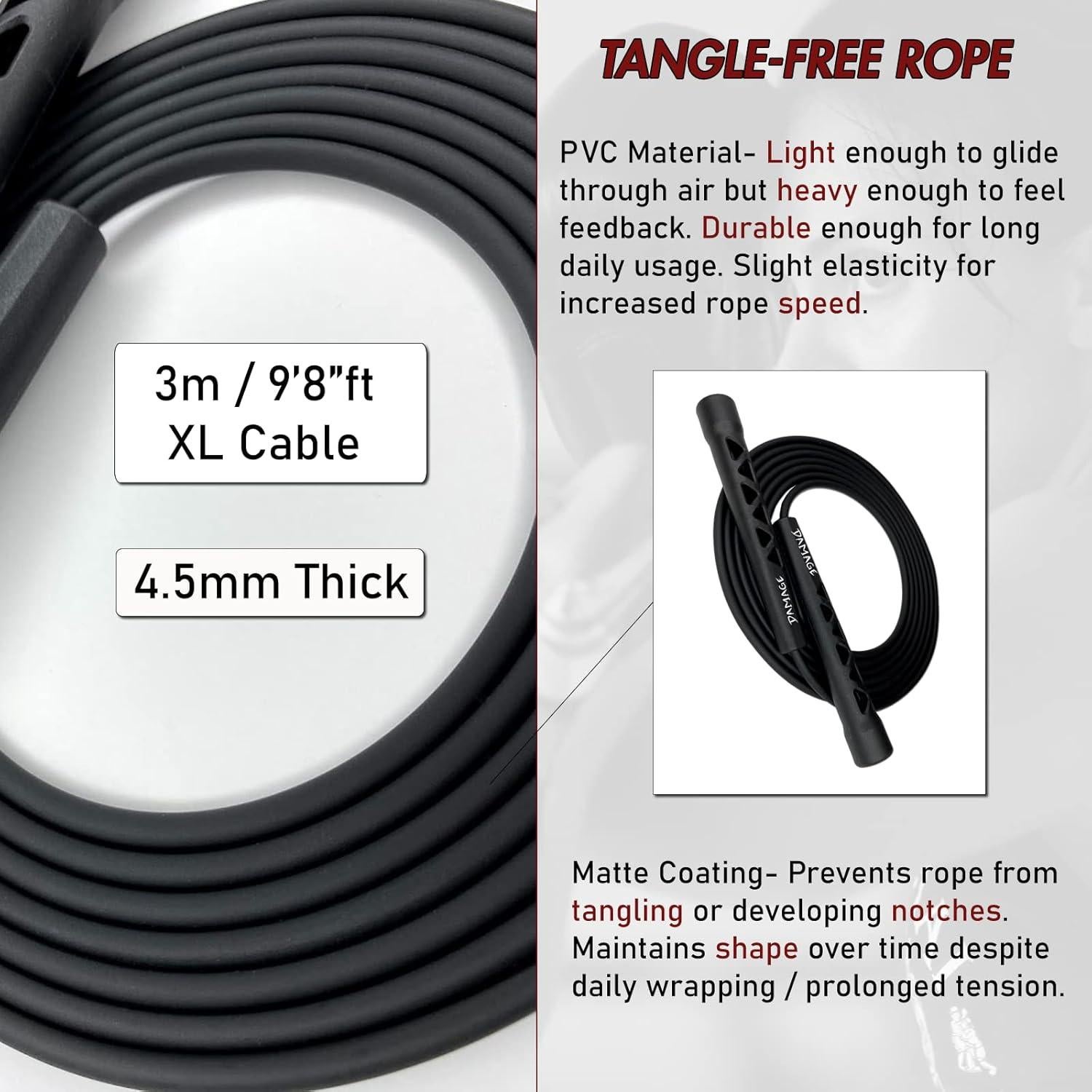 Cuerda de Salto Ajustable Damage Fight Gear 3m Antideslizante