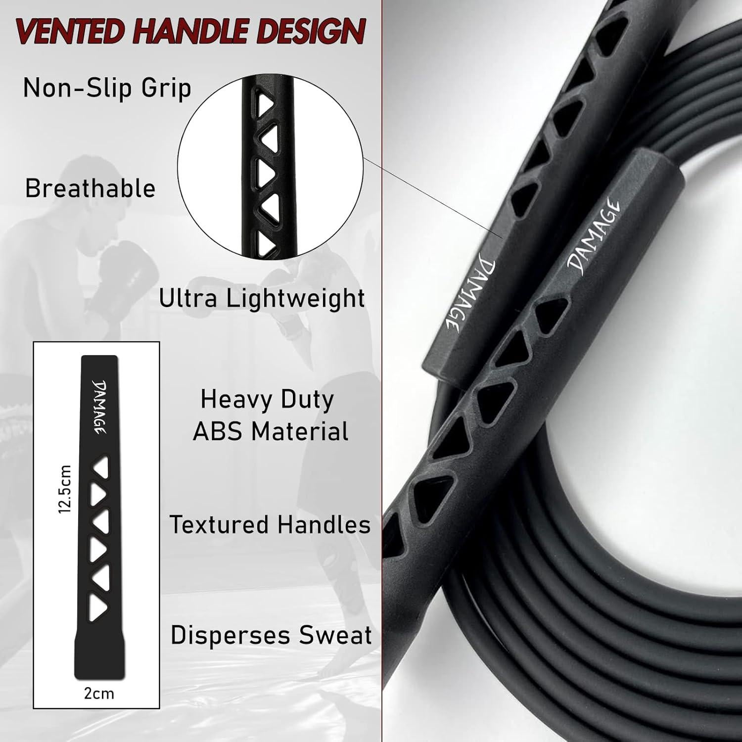 Cuerda de Salto Ajustable Damage Fight Gear 3m Antideslizante