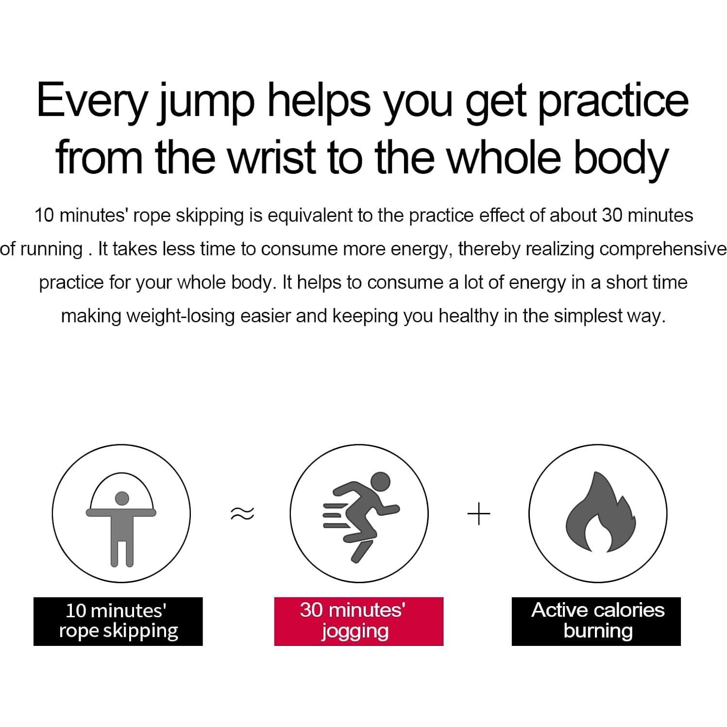 Cuerda para Saltar DEGOL Ajustable con Mangos de Espuma 2.74m