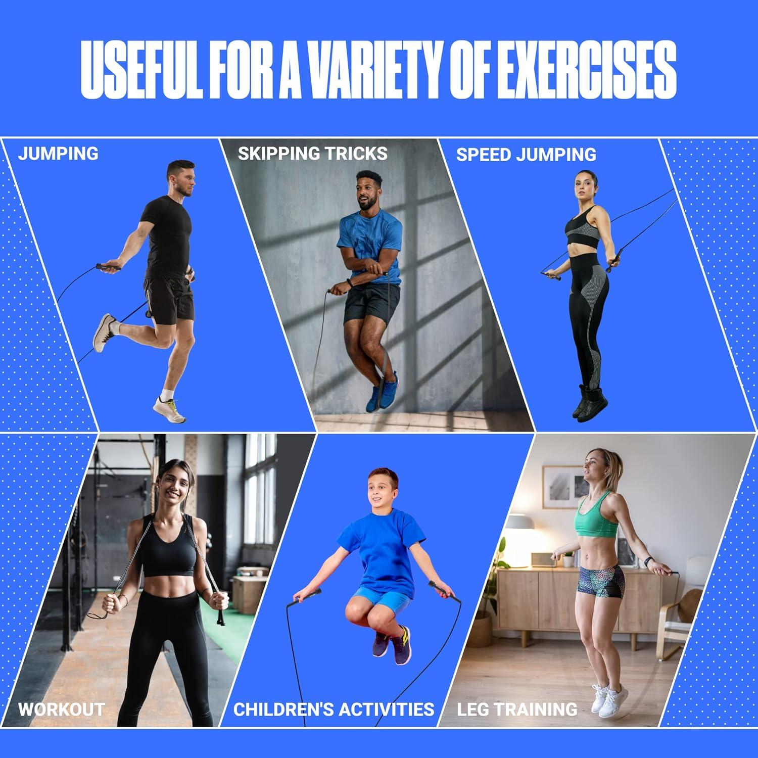 Cuerda de Salto Ajustable SPORTBIT para Fitness 315.96 cm