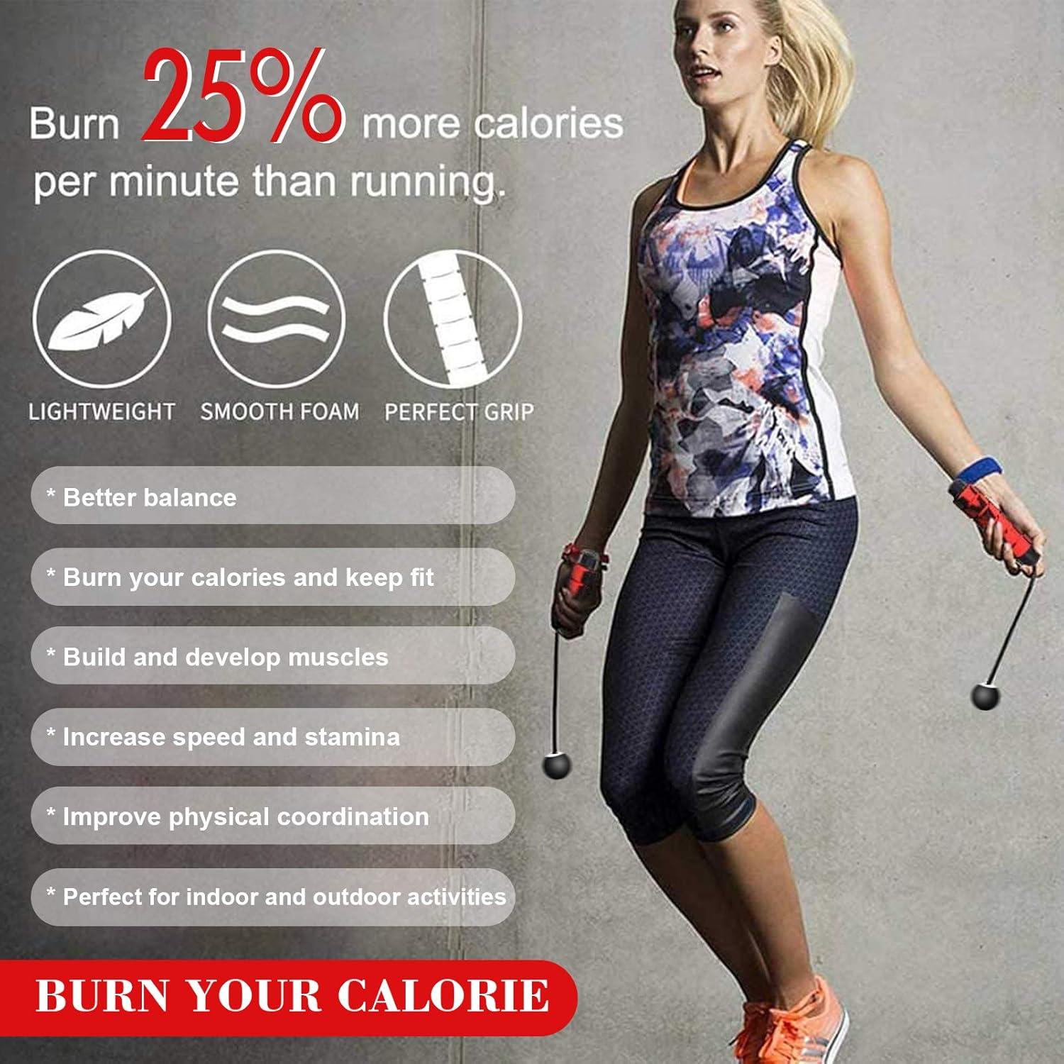 Cuerda de Salto Inalámbrica Redify con Peso Ajustable - Fitness