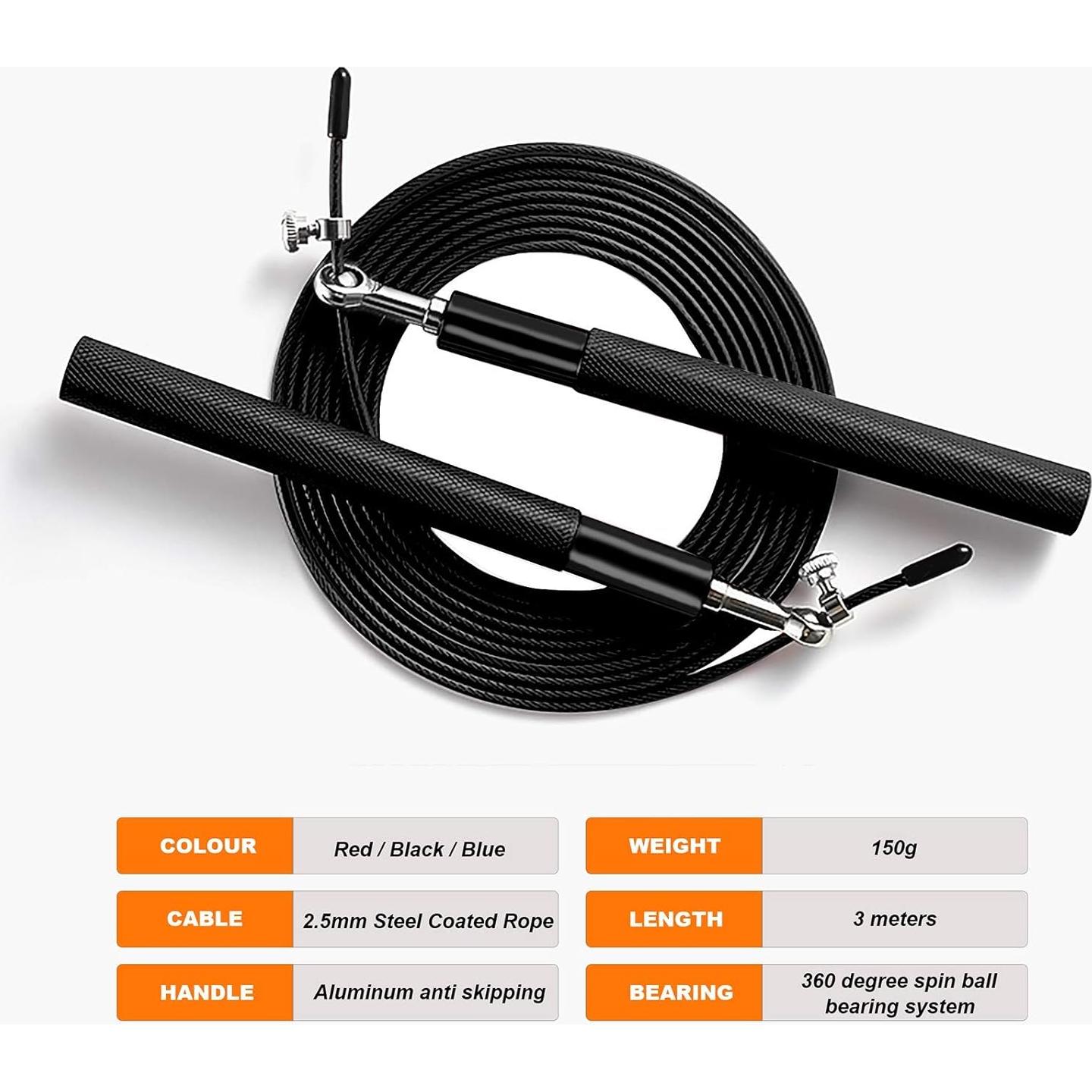 Cuerda de Salto Ajustable Gsssport - Acero Recubierto 3m