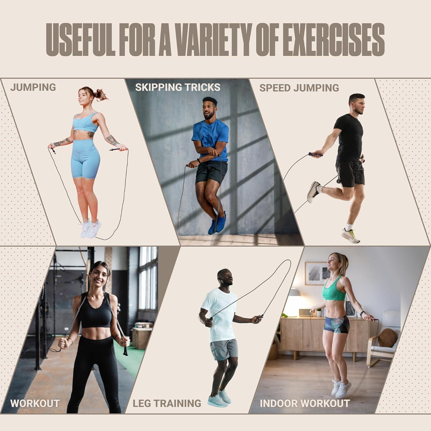 Cuerda de Salto Ajustable SPORTBIT Rosa 315 cm para Fitness