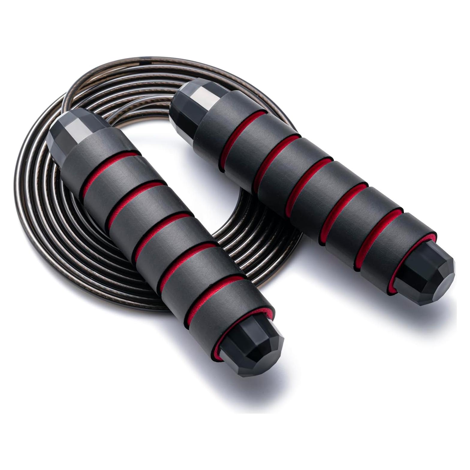 Cuerda de Saltar Ajustable BOOMIBOO 2.8m Antienredos para Fitness