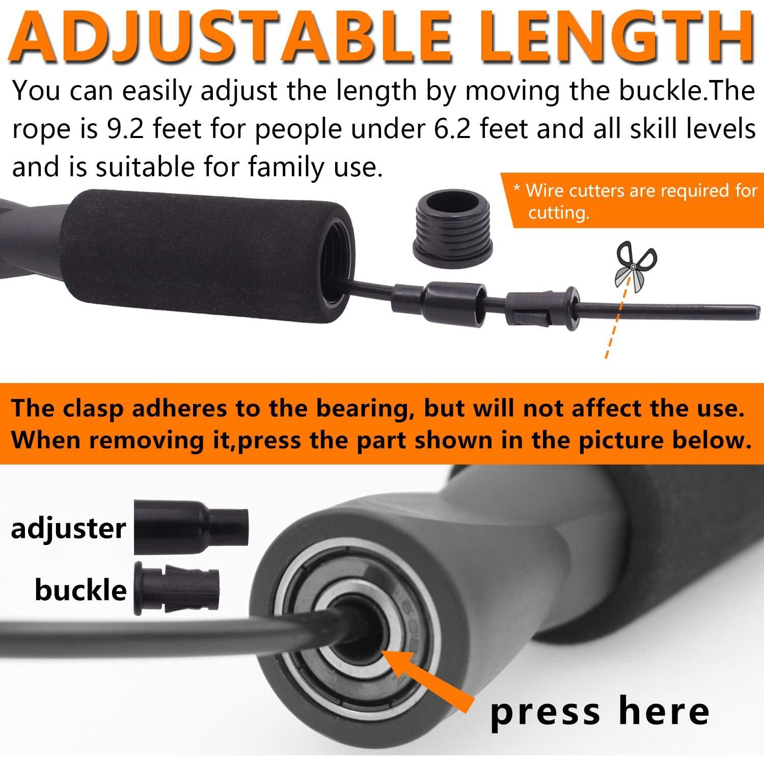 Cuerda de Salto Ajustable FEELCAT - 3m para Boxeo y Fitness