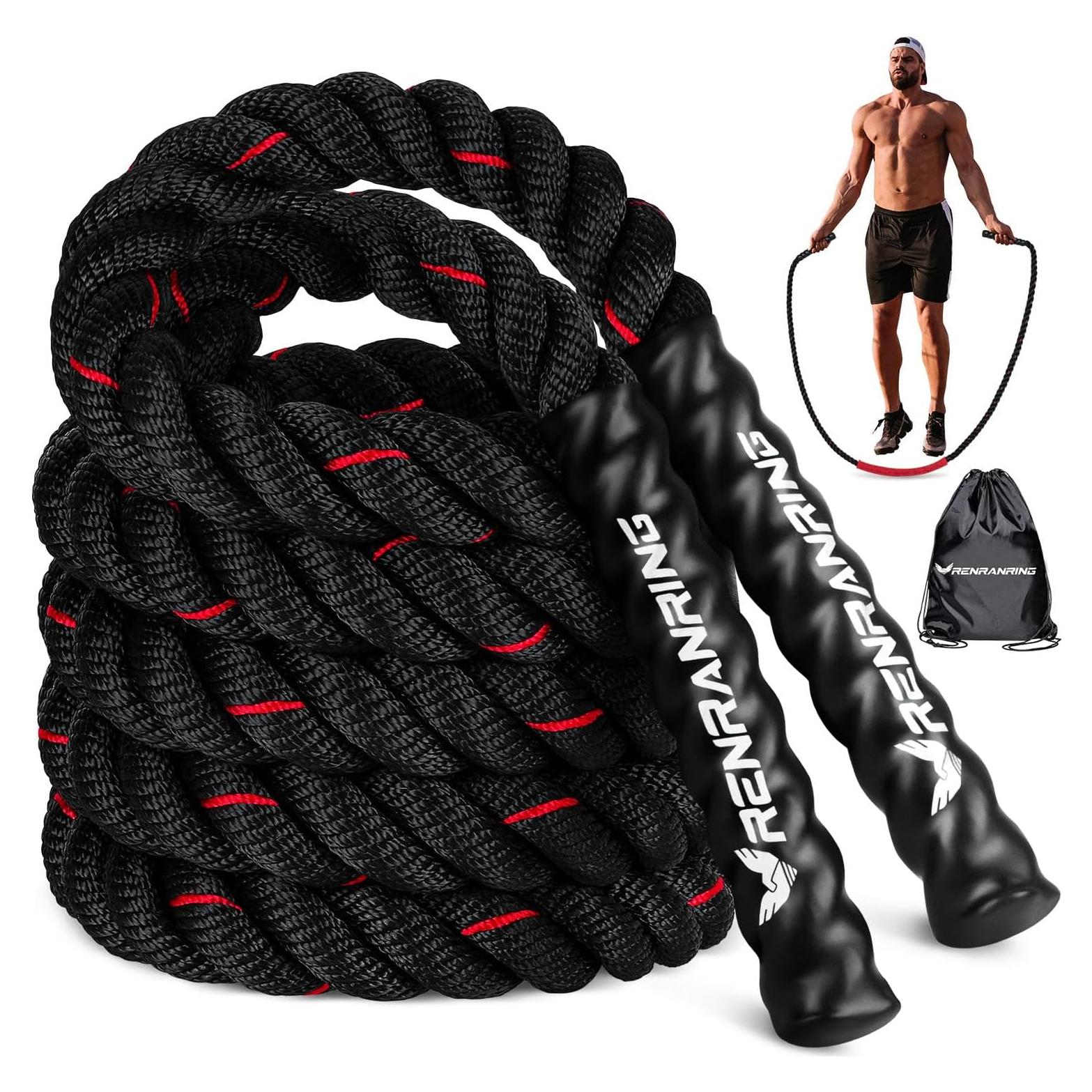 Cuerda de Salto con Peso RENRANRING 3lb (1.36kg) para Fitness