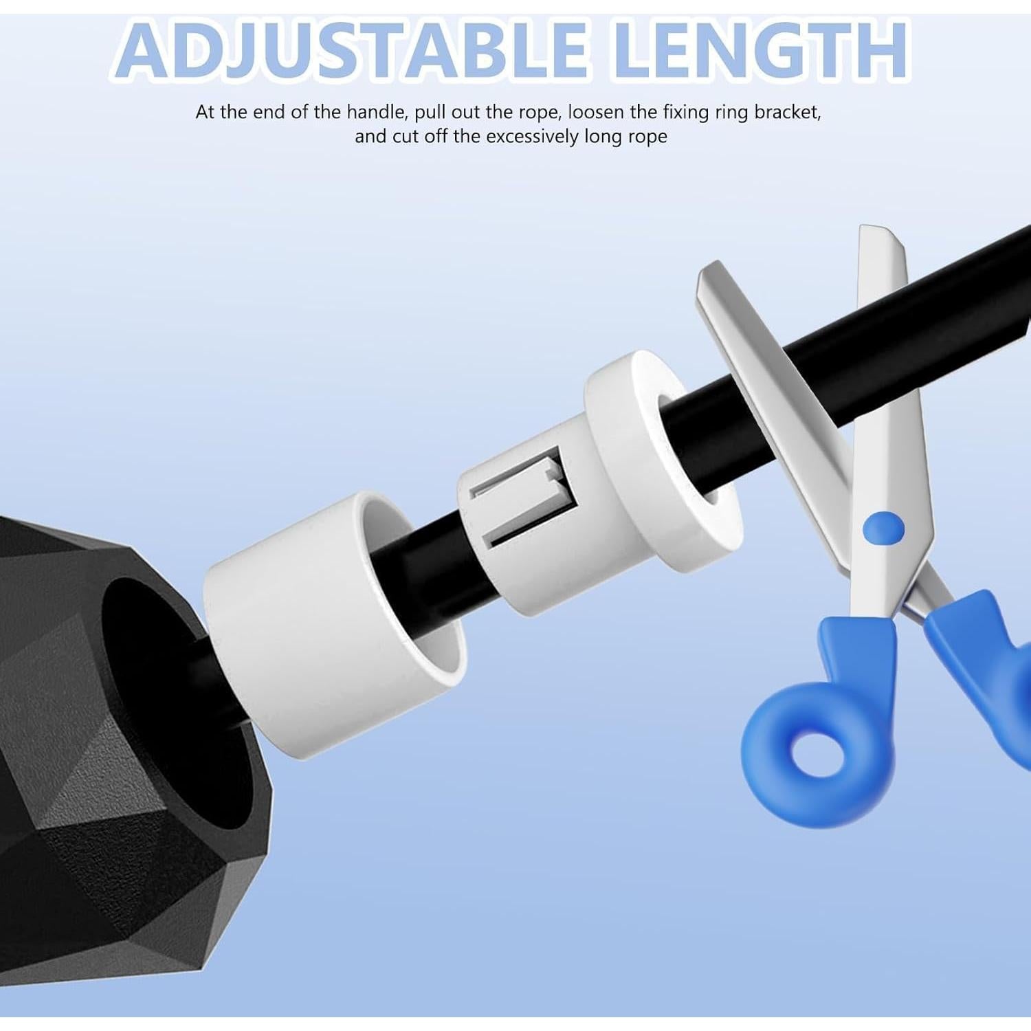 Cuerda de Salto Ajustable hoeslaw 3m Profesional Antideslizante