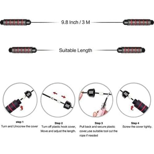 Cuerda de Saltar Ajustable DREAM&GLAMOUR para Fitness