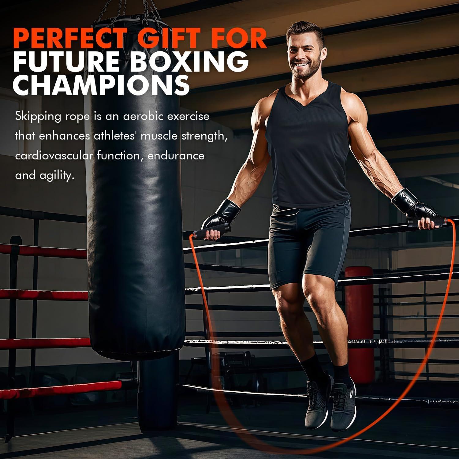 Cuerda de Salto Pesada KUTIZE 0.45kg Ajustable para Fitness