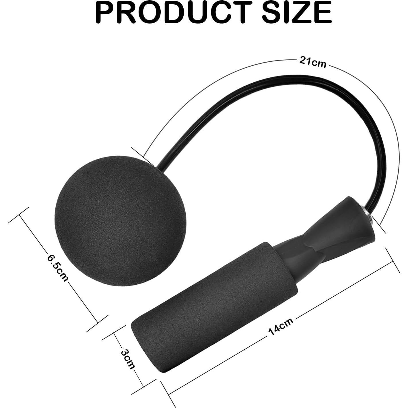 Cuerda de Salto Sin Cuerda iRboWou Ajustable con Peso 170g
