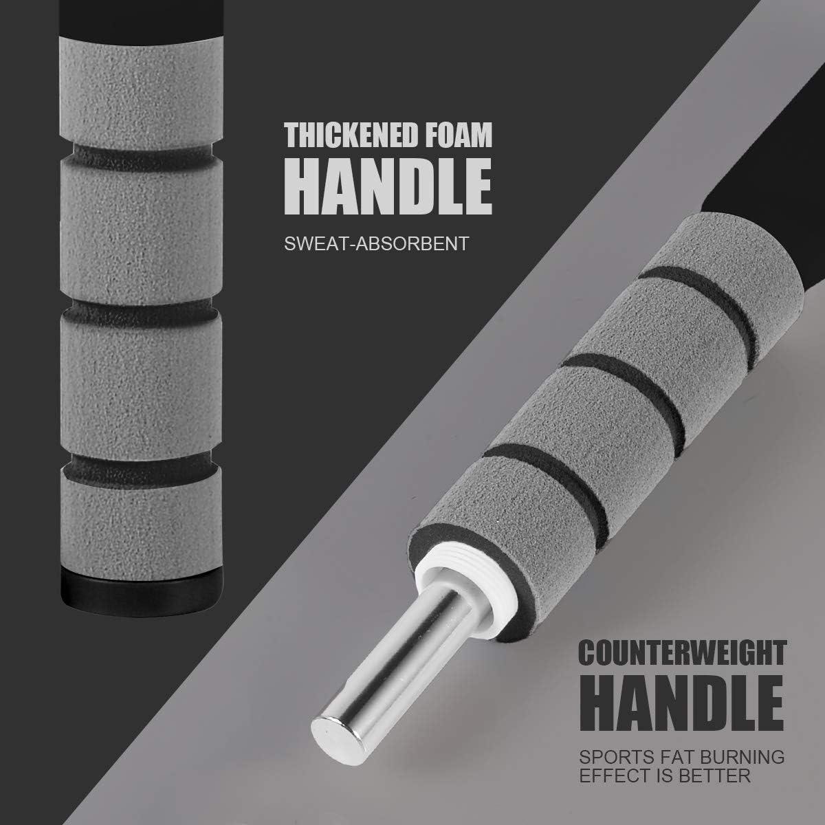 Cuerda de saltar Wastou con contador digital y manijas pesadas