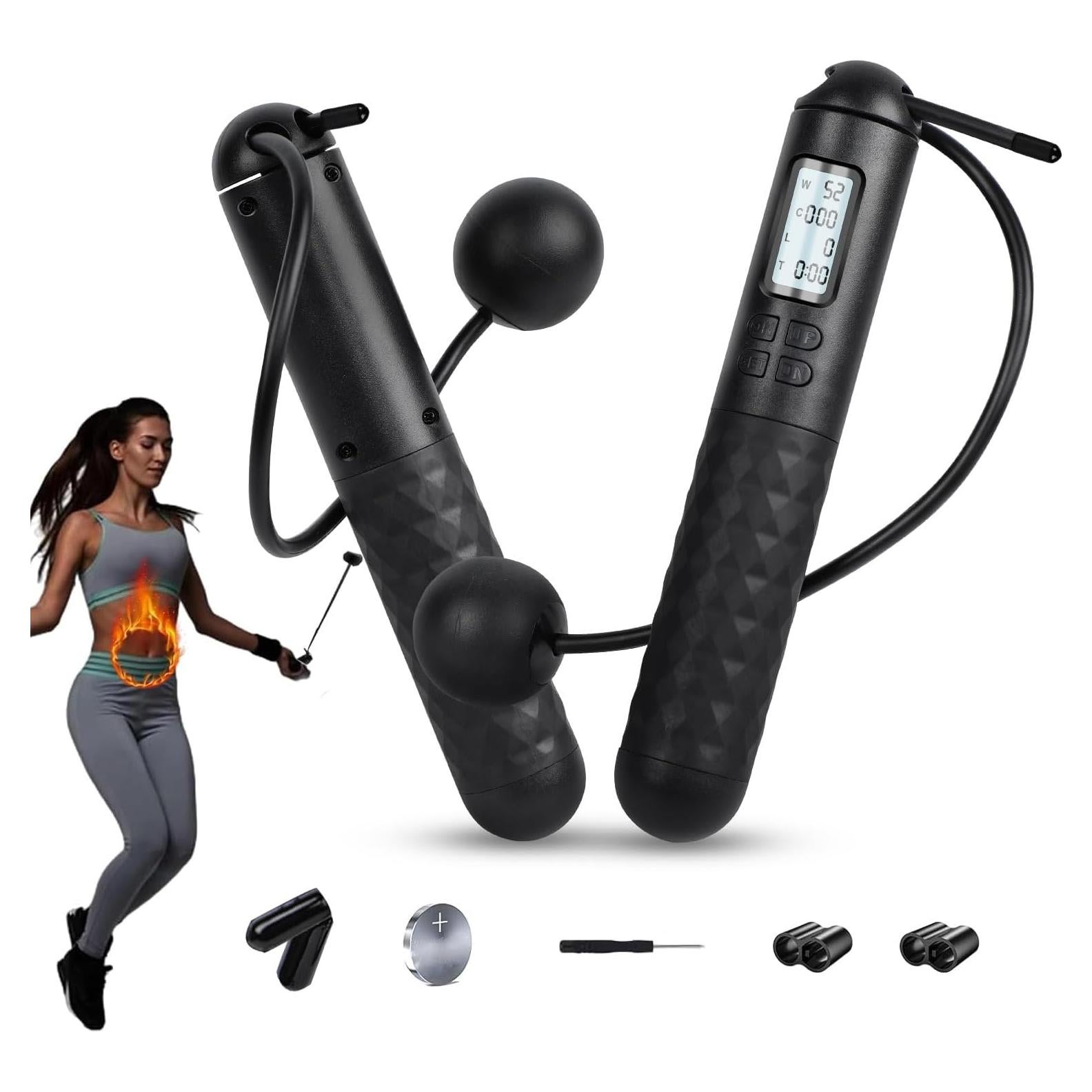 Cuerda de Saltar Digital Ajustable Yetary con Contador y Peso