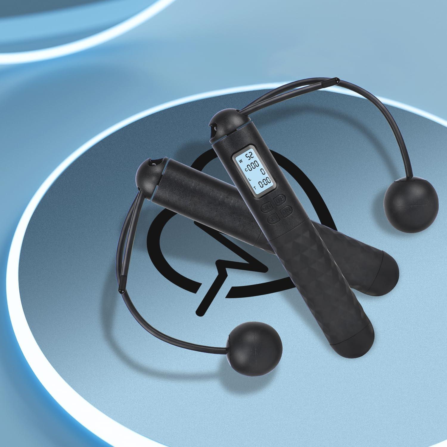 Cuerda de Saltar Digital Ajustable Yetary con Contador y Peso