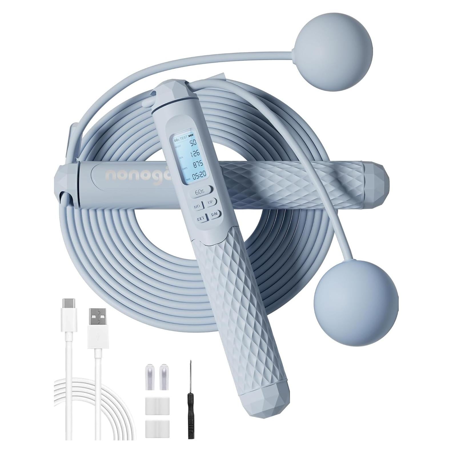 Cuerda de Salto Inalámbrica nonogo con Contador 274 cm