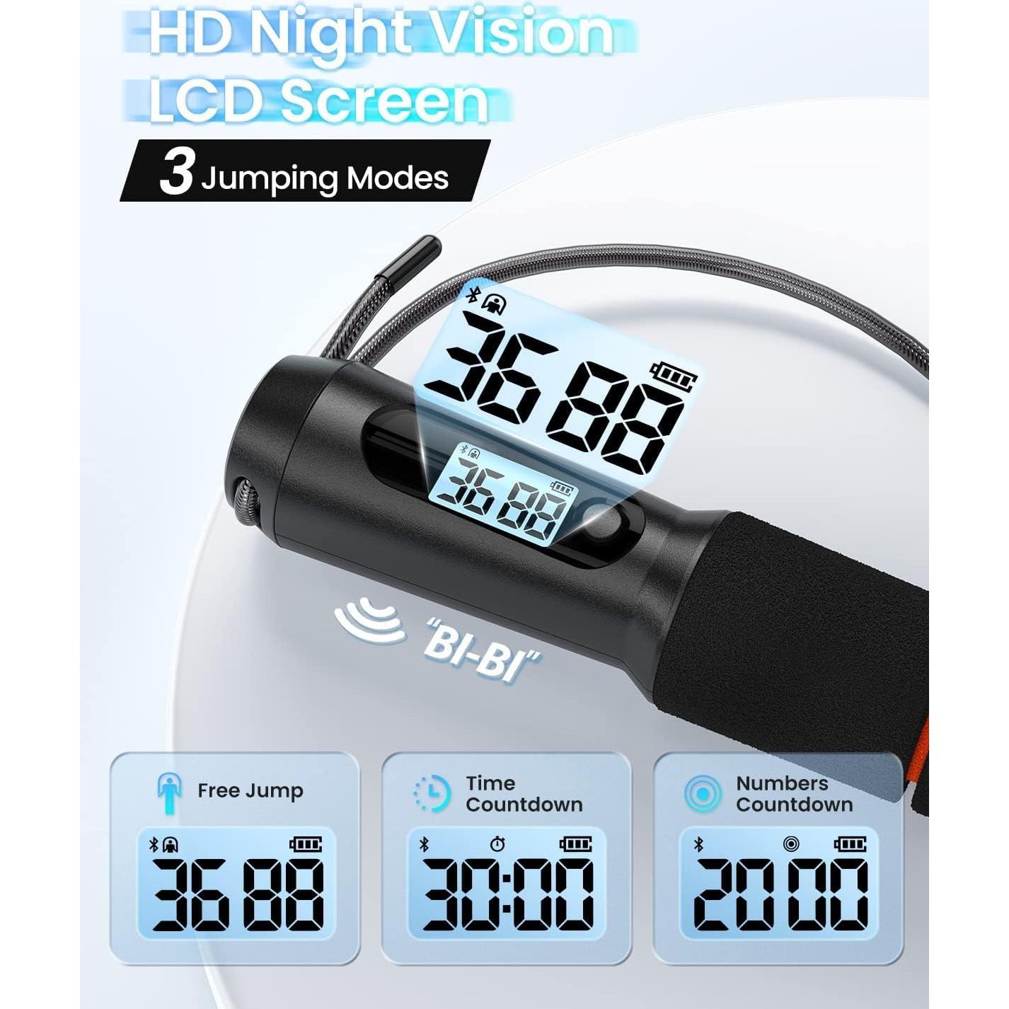 Cuerda de Salto Inteligente RENPHO con Contador y APP 3m