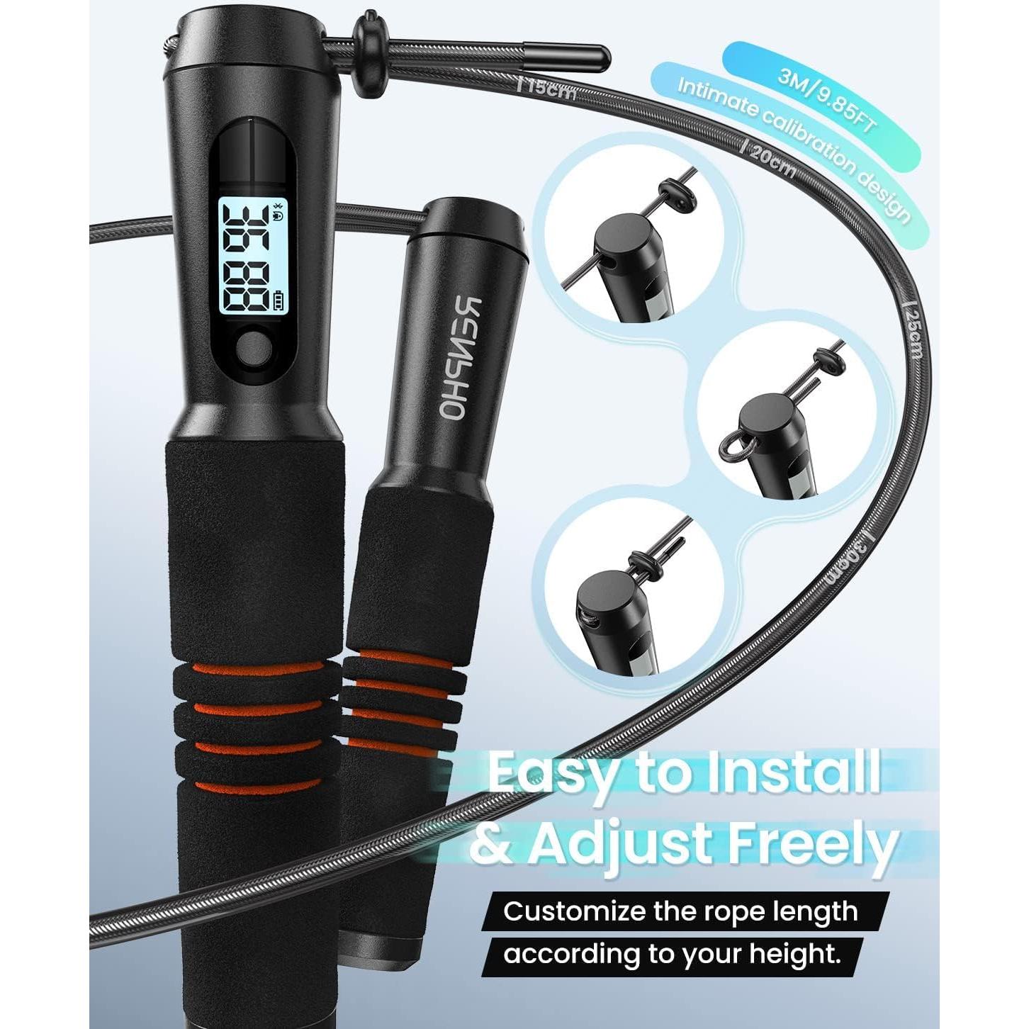 Cuerda de Salto Inteligente RENPHO con Contador y APP 3m