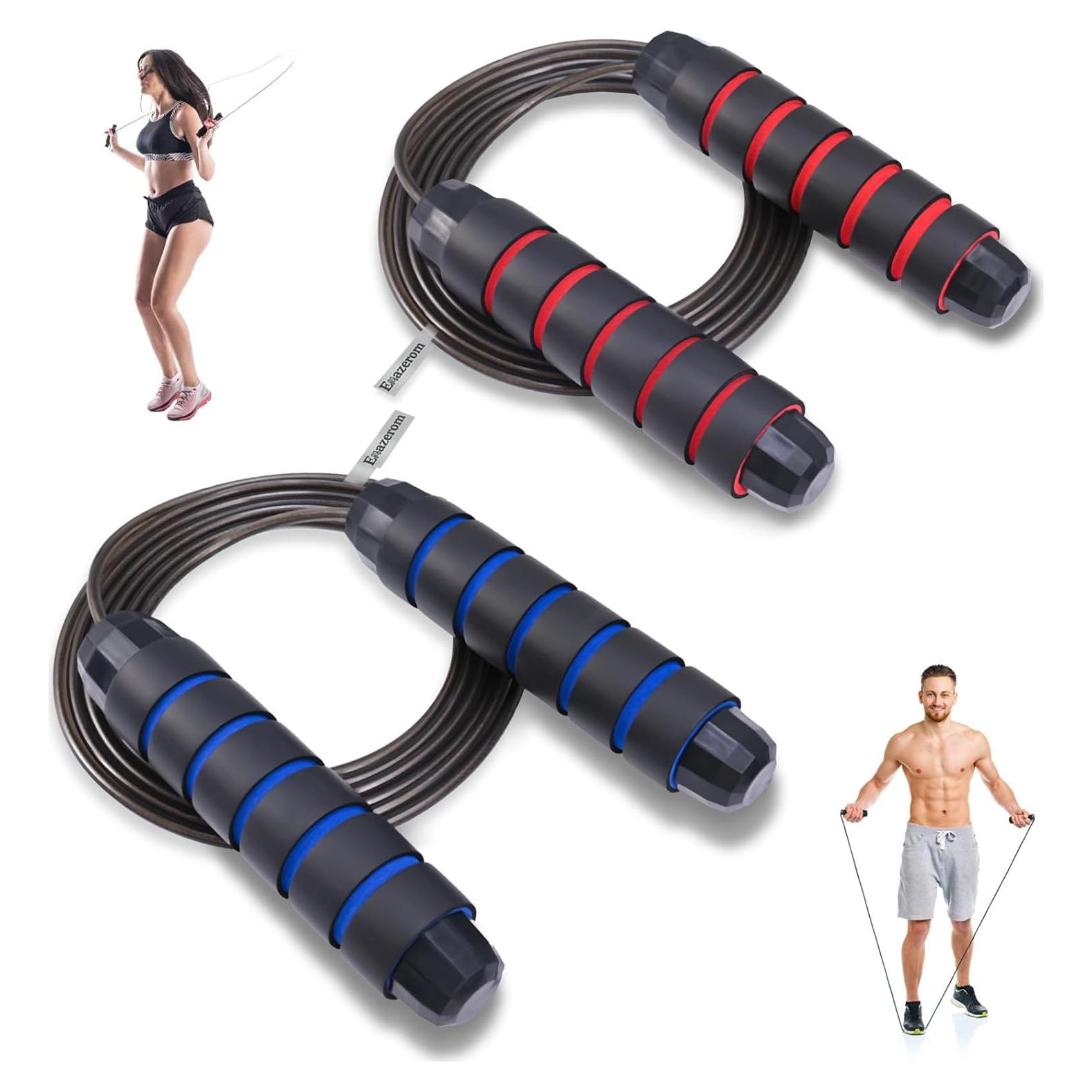 Cuerda de Saltar Ajustable Emazerom 2.8m con Mangos de Espuma