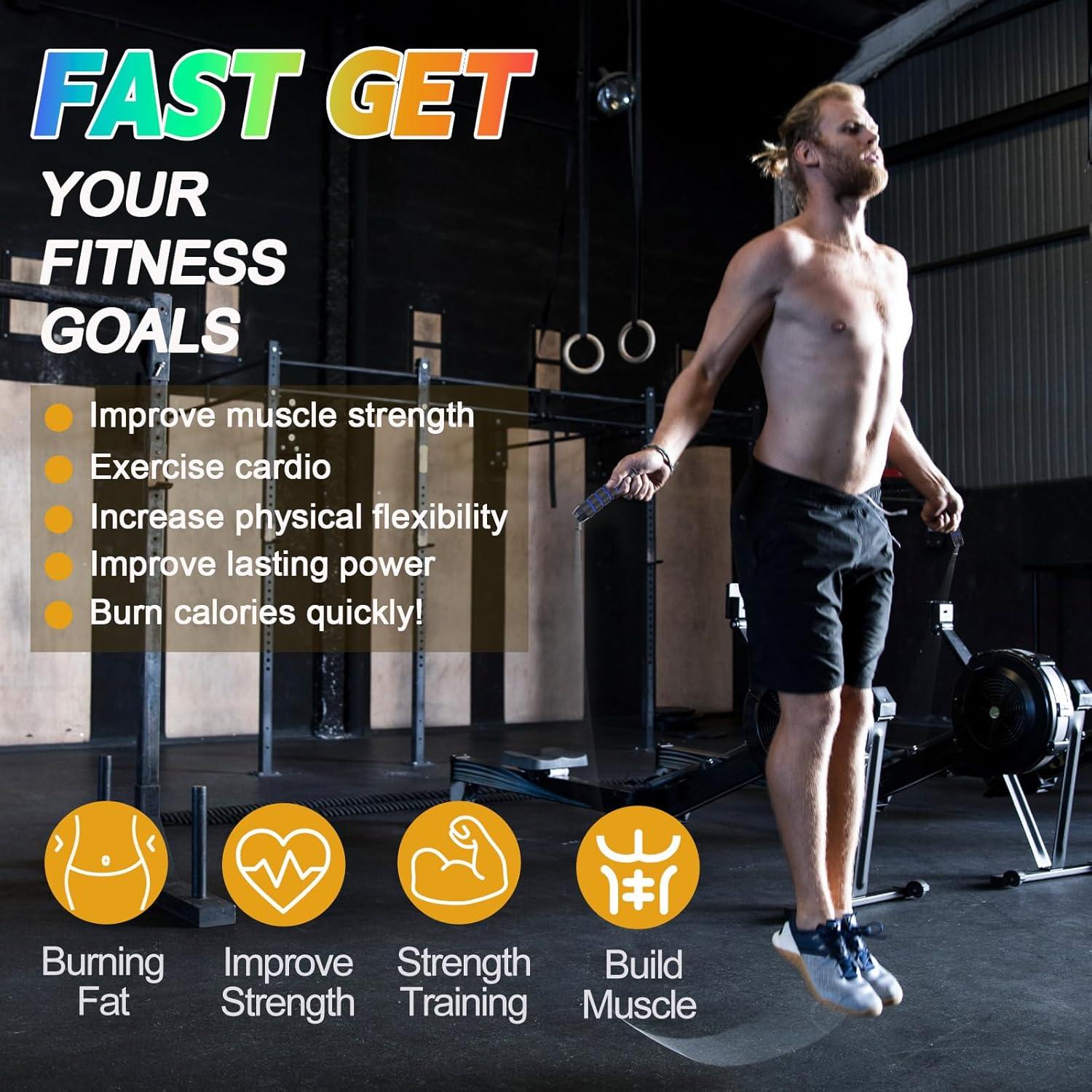 Cuerda de Saltar Ajustable Emazerom 2.8m con Mangos de Espuma