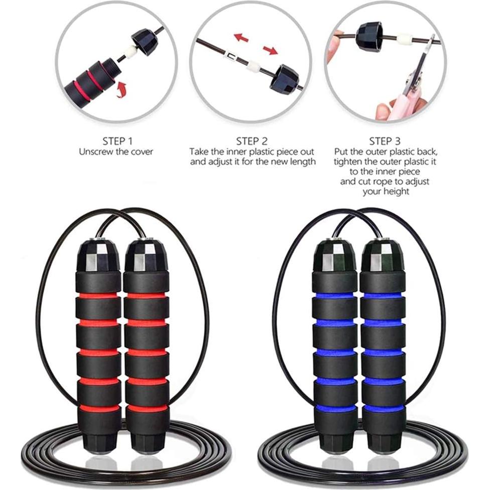 Cuerda de Saltar Redify Ajustable para Fitness 2.79m