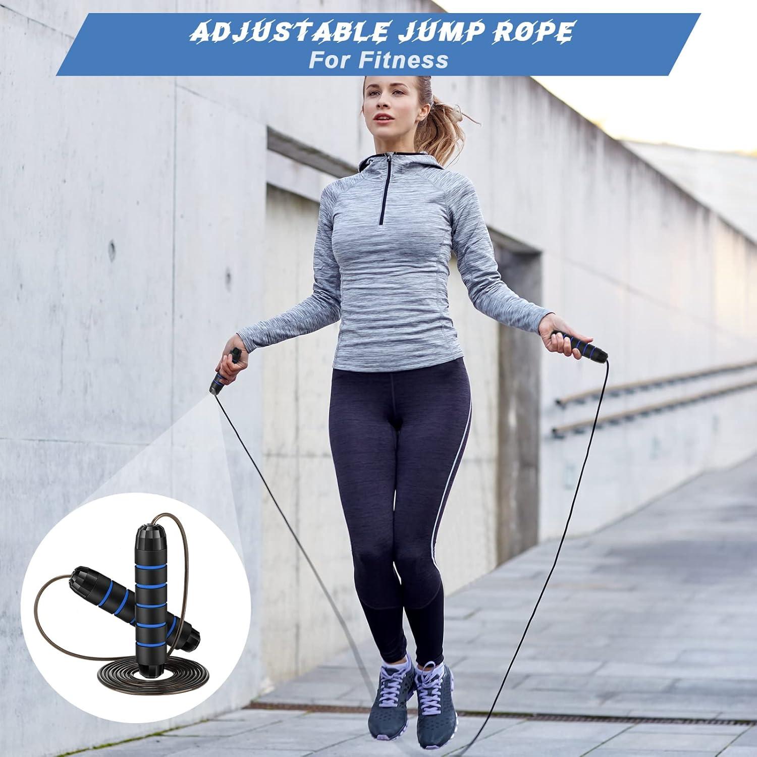 Cuerda de Salto Ajustable Junkin con Rodamientos y Mango de Espuma