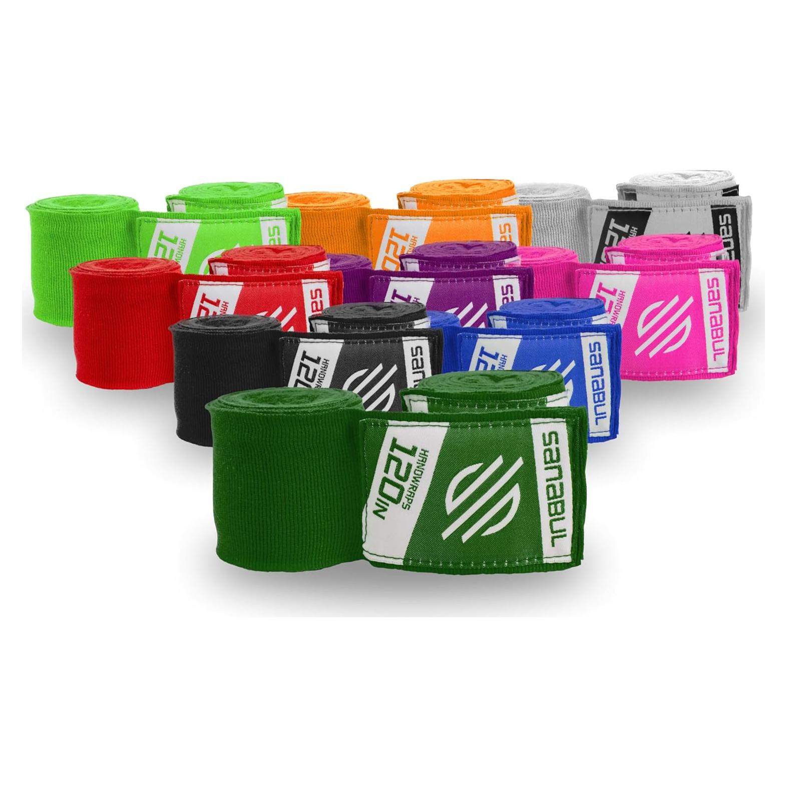 Envolturas de Mano de Boxeo Sanabul 120" Verde Bosque